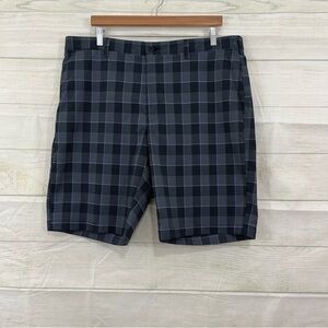 PGA Tour Black Check Golf Chino Shorts NWOT